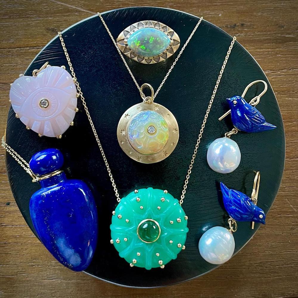 Gemstone carving by Sophie Gardner Jewelry